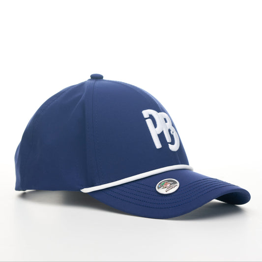 Navy Hat / White Rope | "PB" Baseball Style