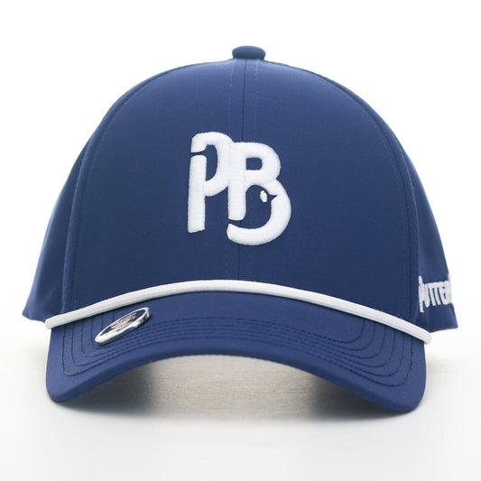 Navy Hat / White Rope | "PB" Baseball Style