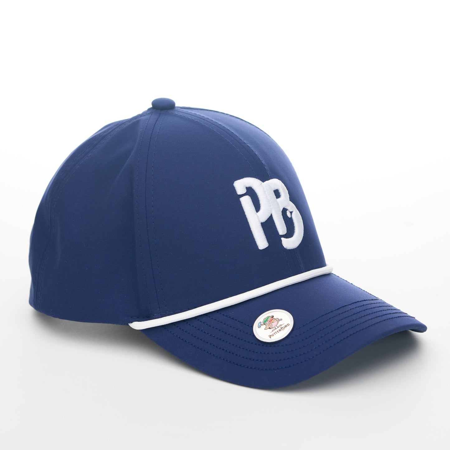 Navy Hat / White Rope | "PB" Baseball Style