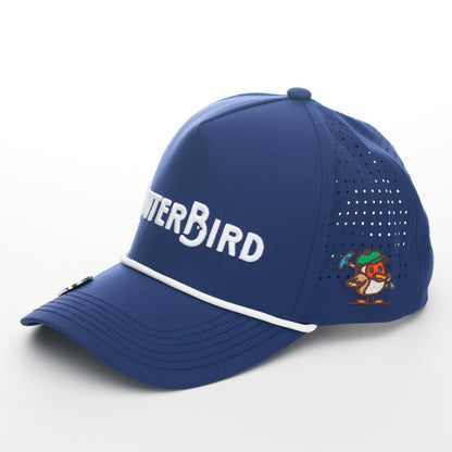 Navy Hat / White Rope - PutterBird Wordmark