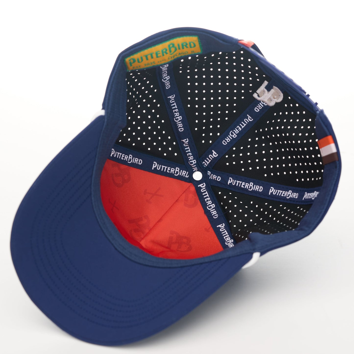 Navy Hat / White Rope - PutterBird Wordmark