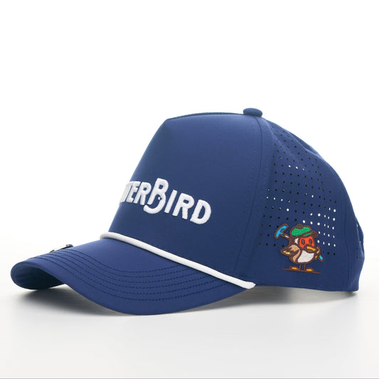 Navy Hat / White Rope - PutterBird Wordmark