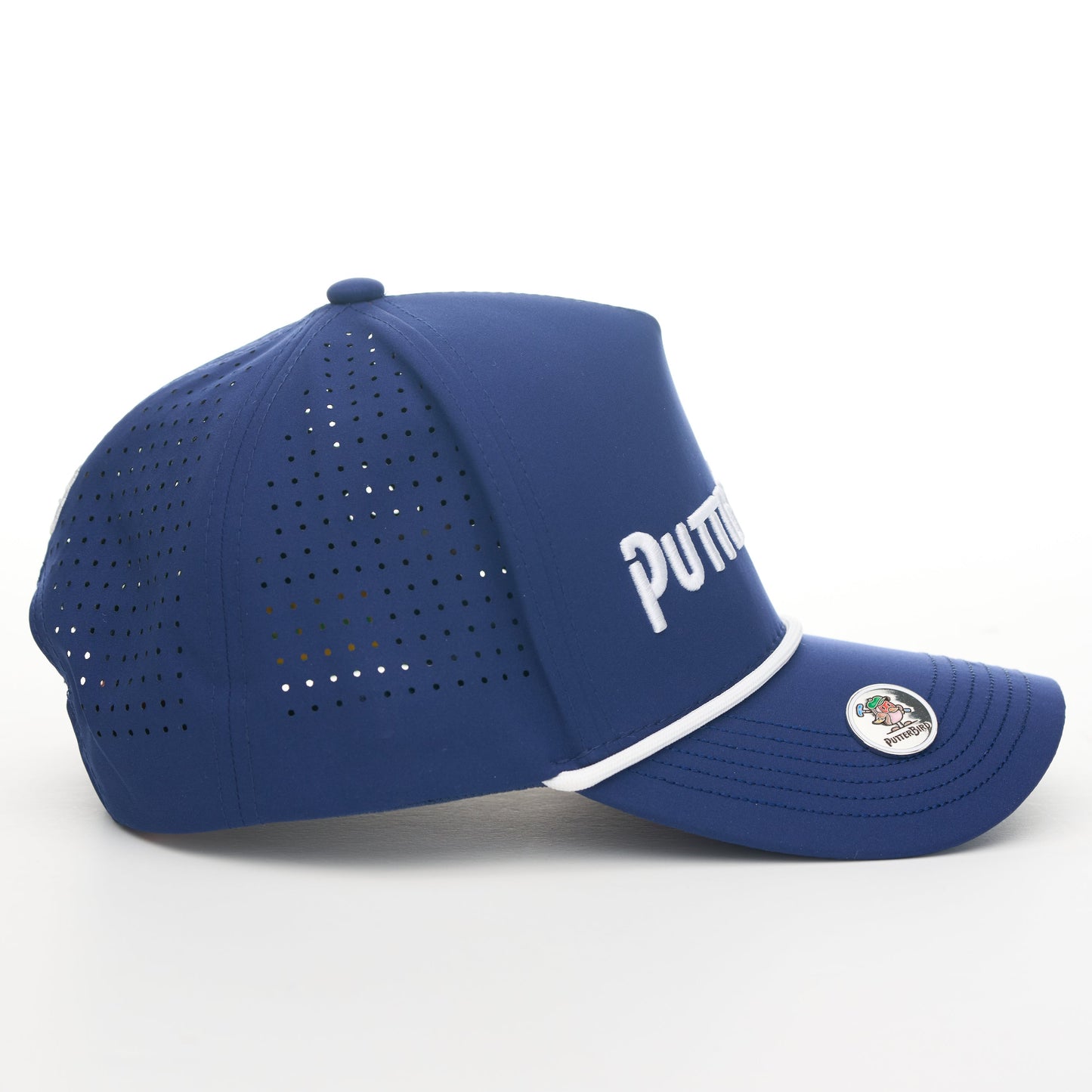 Navy Hat / White Rope - PutterBird Wordmark
