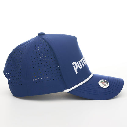 Navy Hat / White Rope - PutterBird Wordmark