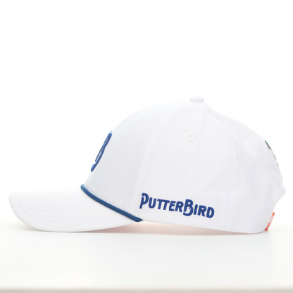 White Hat / Navy Rope | "PB" Baseball Style